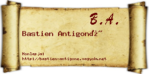 Bastien Antigoné névjegykártya